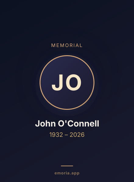 Memorial portrait of John O'Connell