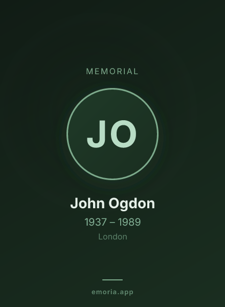 Memorial portrait of John Ogdon