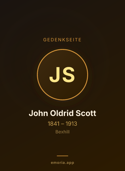 Gedenkportrait von John Oldrid Scott