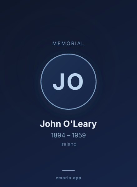 Memorial portrait of John O'Leary