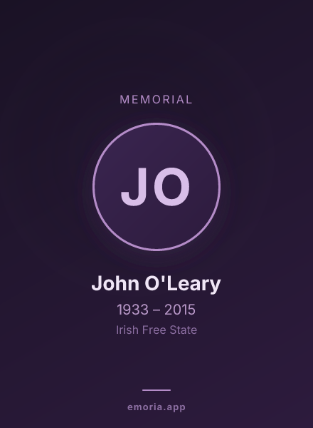 Memorial portrait of John O'Leary