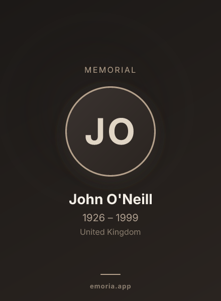 Memorial portrait of John O'Neill
