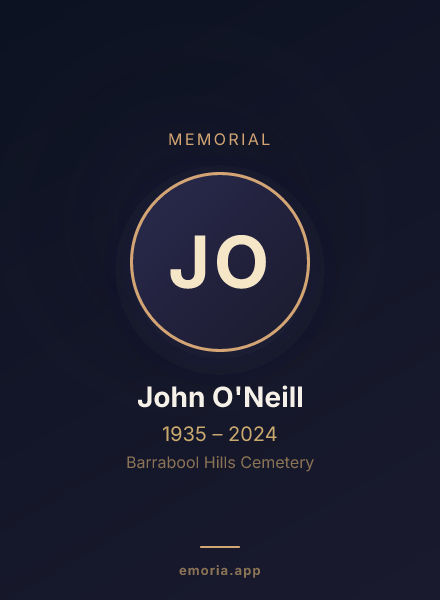 Memorial portrait of John O'Neill