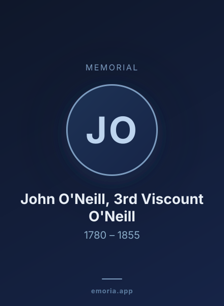 Memorial portrait of John O'Neill, 3rd Viscount O'Neill