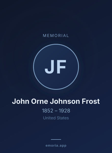 Memorial portrait of John Orne Johnson Frost