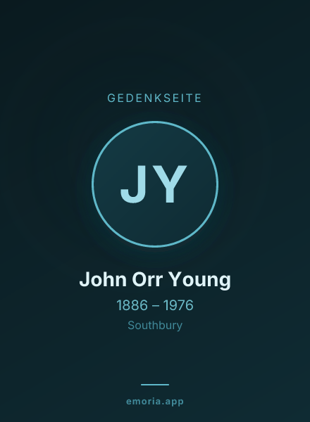 Gedenkportrait von John Orr Young