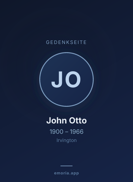 Gedenkportrait von John Otto
