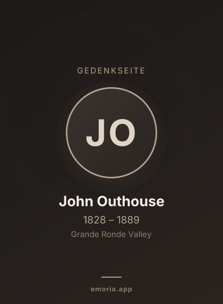 Gedenkportrait von John Outhouse