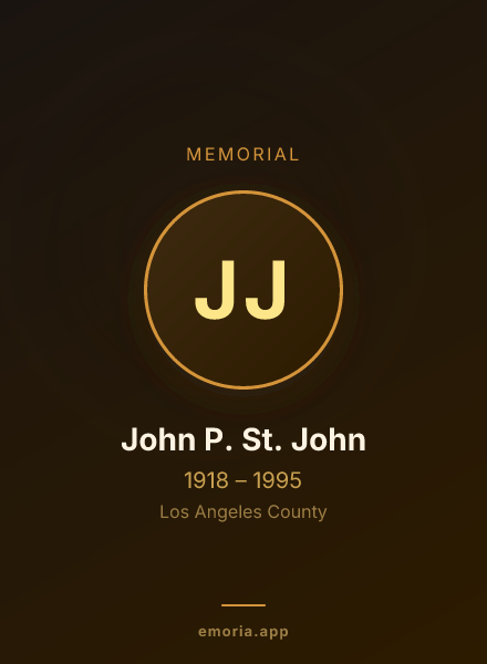 Memorial portrait of John P. St. John