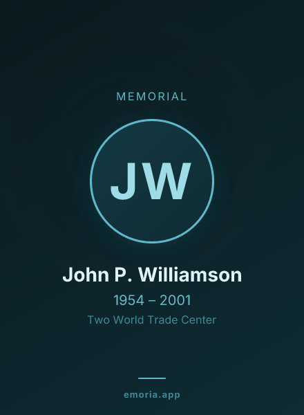 Memorial portrait of John P. Williamson