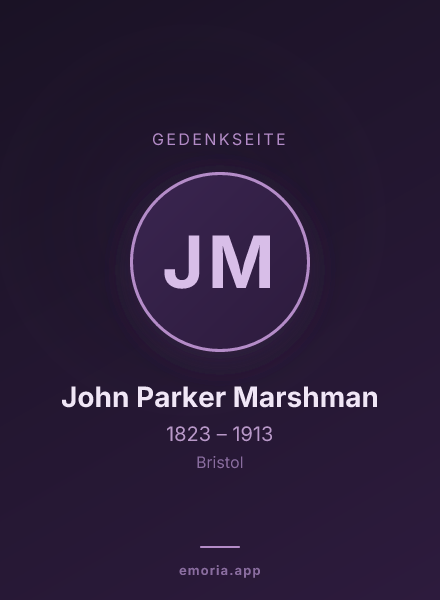 Gedenkportrait von John Parker Marshman