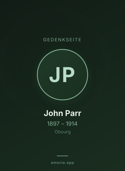 Gedenkportrait von John Parr