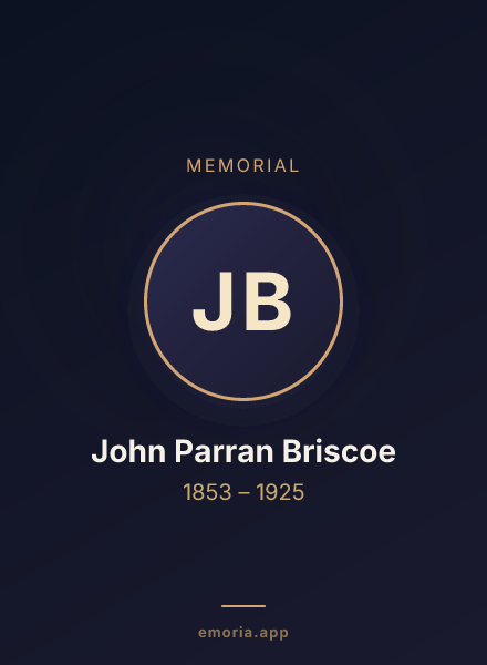 Memorial portrait of John Parran Briscoe