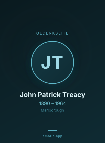 Gedenkportrait von John Patrick Treacy