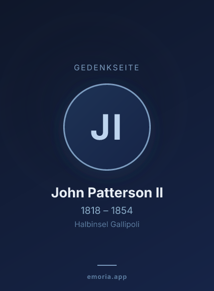 Gedenkportrait von John Patterson II