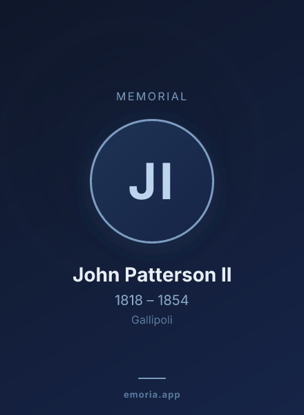 Memorial portrait of John Patterson II