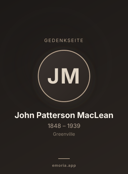 Gedenkportrait von John Patterson MacLean
