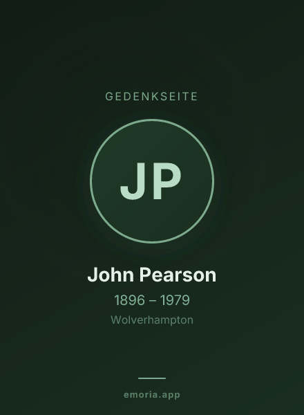 Gedenkportrait von John Pearson