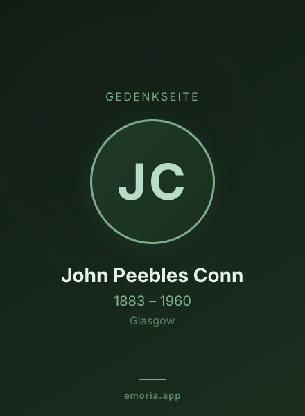 Gedenkportrait von John Peebles Conn