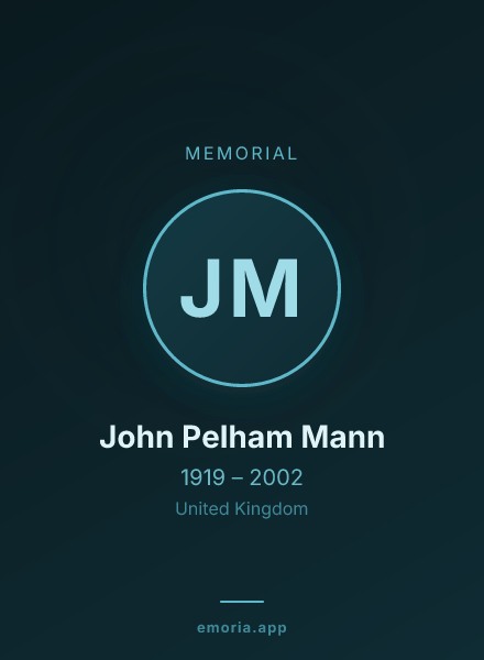 Memorial portrait of John Pelham Mann