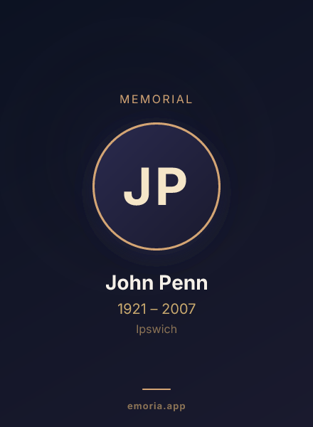 Memorial portrait of John Penn