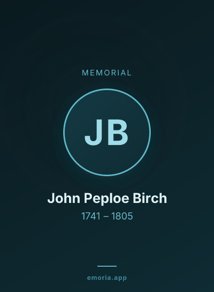 Memorial portrait of John Peploe Birch