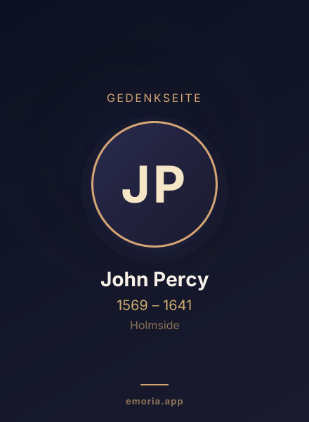Gedenkportrait von John Percy