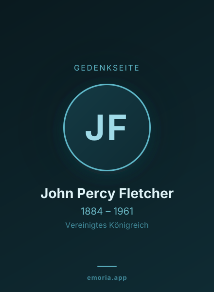 Gedenkportrait von John Percy Fletcher