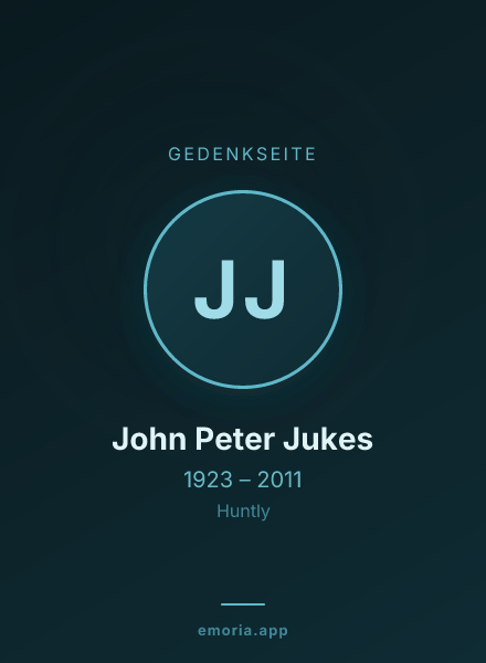 Gedenkportrait von John Peter Jukes