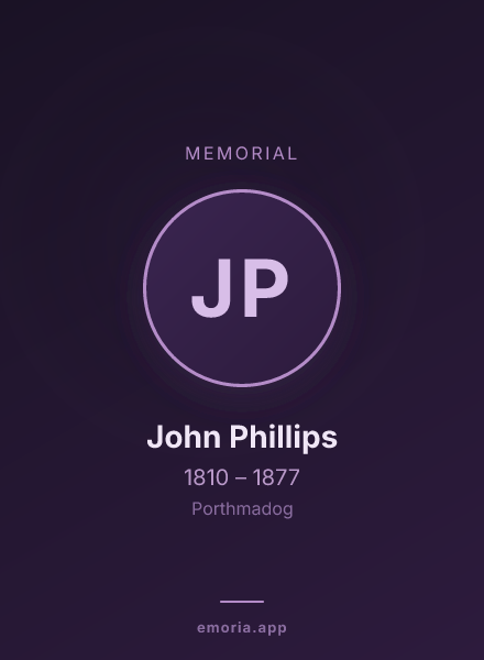 Memorial portrait of John Phillips