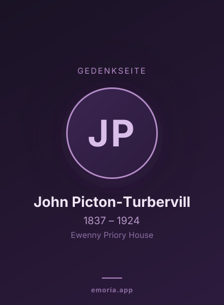 Gedenkportrait von John Picton-Turbervill