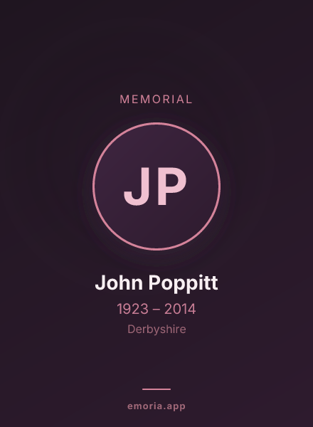 Memorial portrait of John Poppitt