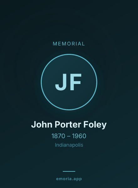 Memorial portrait of John Porter Foley