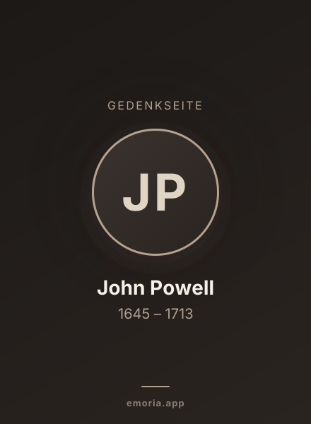 Gedenkportrait von John Powell