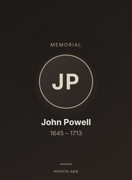 Memorial portrait of John Powell