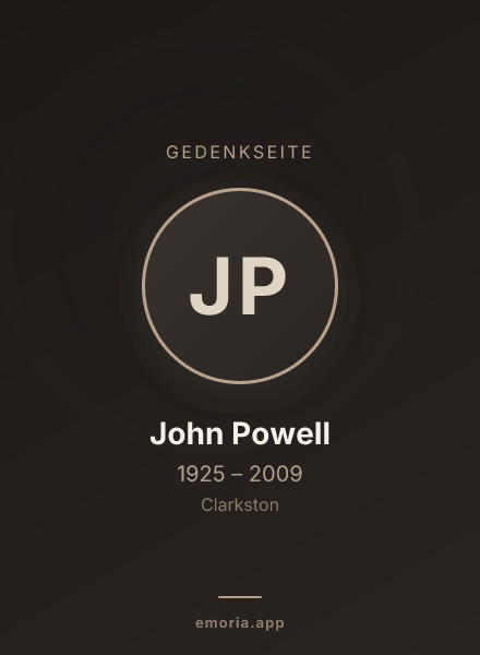 Gedenkportrait von John Powell