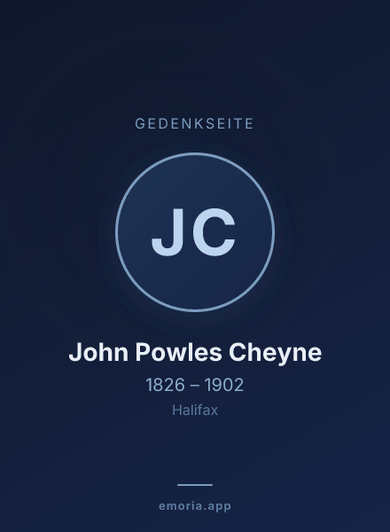 Gedenkportrait von John Powles Cheyne