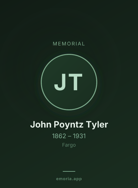 Memorial portrait of John Poyntz Tyler