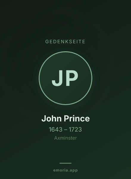 Gedenkportrait von John Prince