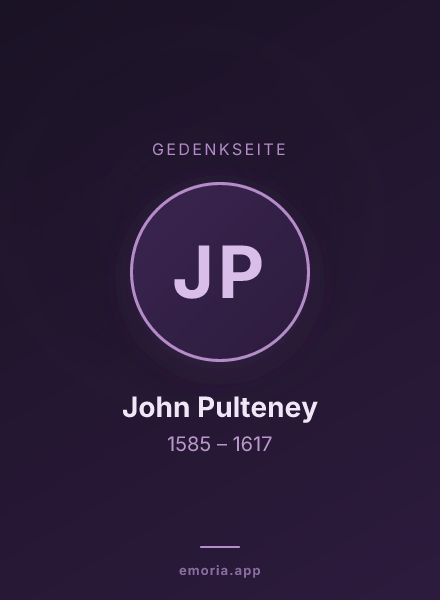 Gedenkportrait von John Pulteney