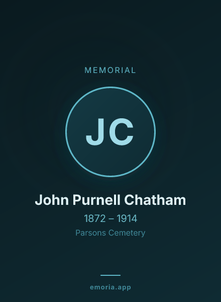 Memorial portrait of John Purnell Chatham