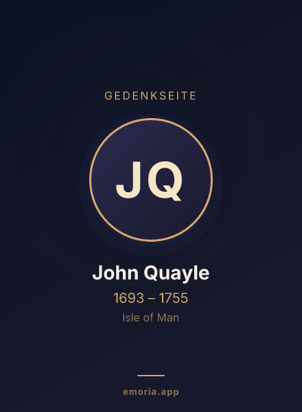 Gedenkportrait von John Quayle