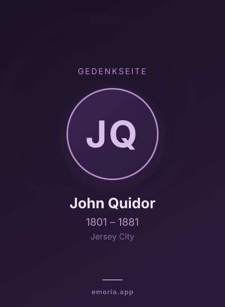 Gedenkportrait von John Quidor