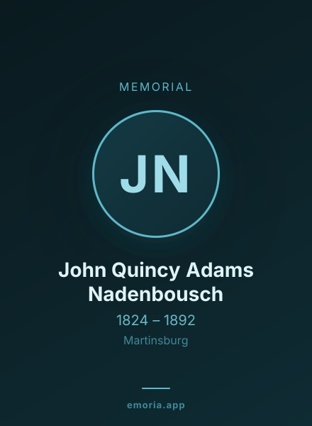 Memorial portrait of John Quincy Adams Nadenbousch