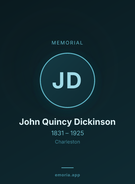 Memorial portrait of John Quincy Dickinson
