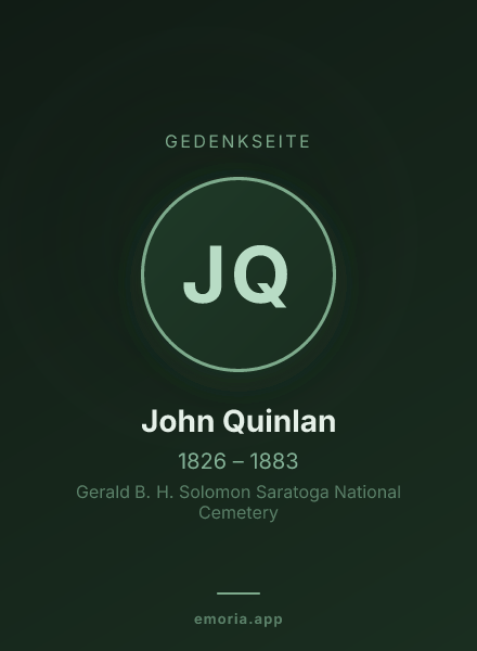 Gedenkportrait von John Quinlan