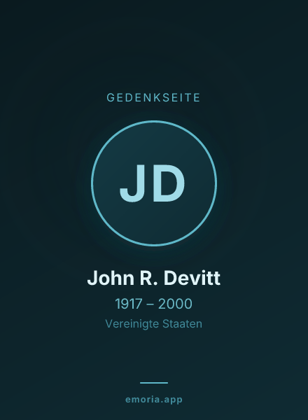 Gedenkportrait von John R. Devitt