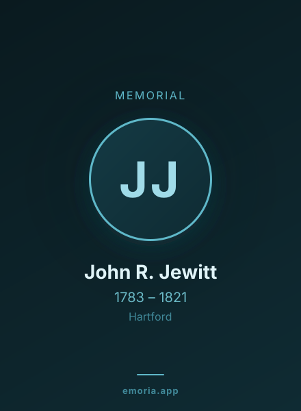 Memorial portrait of John R. Jewitt