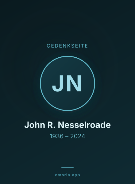Gedenkportrait von John R. Nesselroade