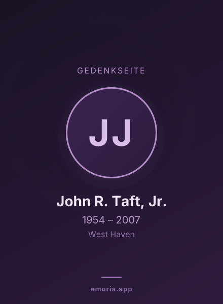 Gedenkportrait von John R. Taft, Jr.